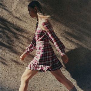 Zara plaid short dress